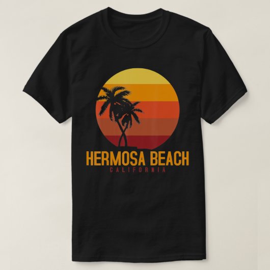 ヘルモサビーチカリフォルニア Tシャツ (デザイン正面)