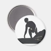 ヘルモサビーチサーファーマグネット マグネット (正面/裏面)