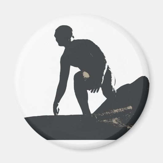 ヘルモサビーチサーファーマグネット マグネット (正面)