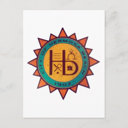 ヘルモサビーチシール ポストカード (正面)