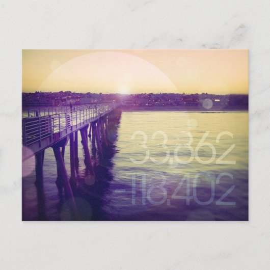 ヘルモサビーチ（カリフォルニア） ポストカード (正面)