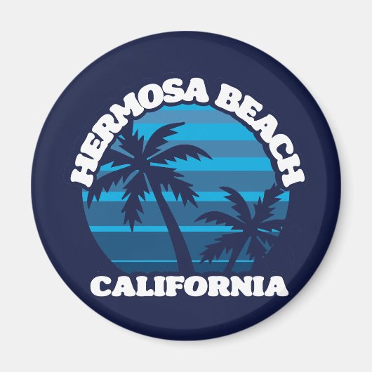 ヘルモサビーチ，カリフォルニア マグネット (正面)