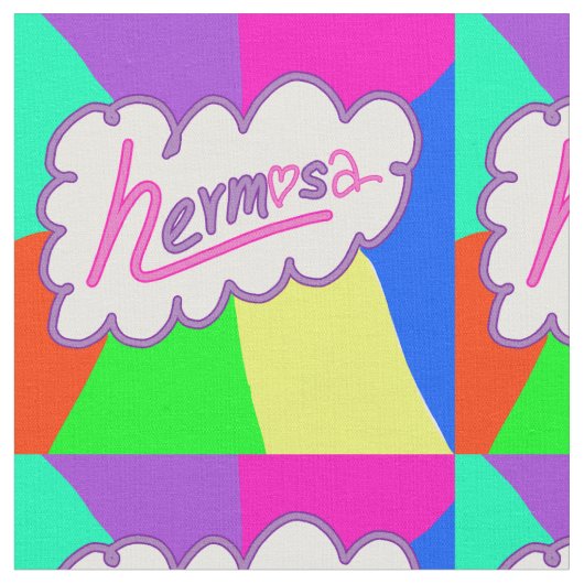 ヘルモサ織物 ファブリック (クローズアップ)