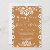 ヘルモソカリノテラコッタメキシコ誕生日 招待状 (正面)