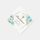 ヘルモソバウティゾベベクルザドデオロフローラアズール スタンダードカクテルナプキン (角)