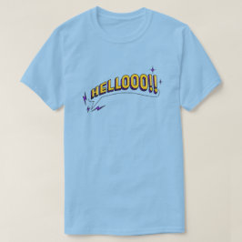 ヘルー!!Tシャツ – 青 Tシャツ