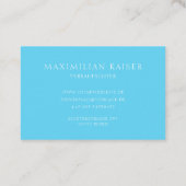 ヘル・モノグラミニマルム・ヴィシテンカルテ 名刺 (裏面)