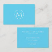 ヘル・モノグラミニマルム・ヴィシテンカルテ 名刺 (正面/裏面)