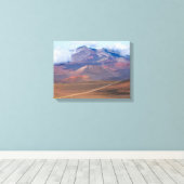 ヘレアカラクレーターのシンダーコーンと山 キャンバスプリント (インサイチュ (ウッドフロア))