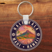 ヘレアカラナショナルパークマウイロードボルケーノヴィンテージ キーホルダー (裏面)
