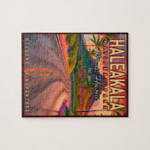 ヘレアカラナショナルパークマウイロードボルケーノヴィンテージ ジグソーパズル (横)