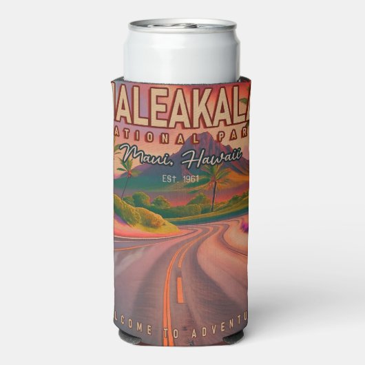 ヘレアカラナショナルパークマウイロードボルケーノヴィンテージ スリム缶クーラー (Seltzer裏面)