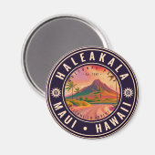 ヘレアカラナショナルパークマウイロードボルケーノヴィンテージ マグネット (正面/裏面)