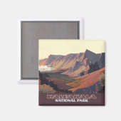 ヘレアカラ国立公園マウイ火山クレーター マグネット (正面/裏面)