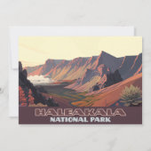 ヘレアカラ国立公園マウイ火山クレーター 招待状 (裏面)