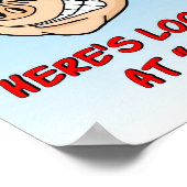 ヘレスQを見て!BBQポスター ポスター (角)