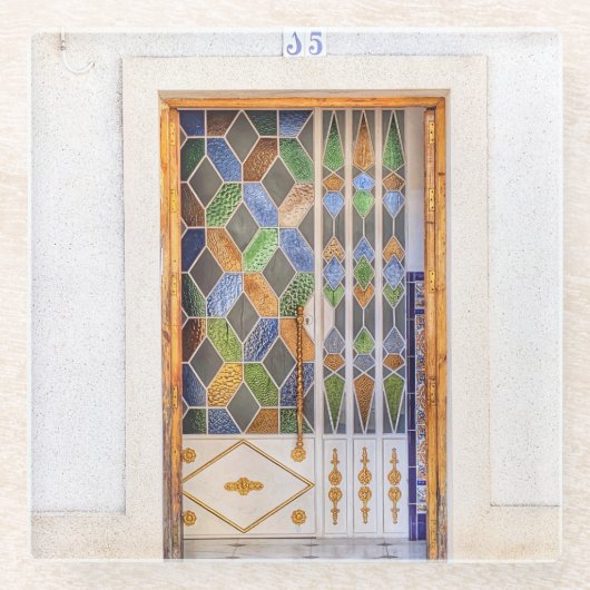 ヘレズドア ガラスコースター (正面)