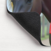 ヘレナと彼女の馬は緑豊かな緑の中 マウスパッド (コーナー)