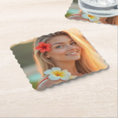 ヘレナのトロピカルエスケープ：ビーチサイドブリス ペーパーコースター (アングル)