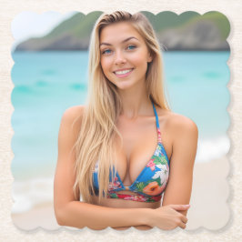 ヘレナのトロピカルエスケープ：ビーチサイドブリス ペーパーコースター