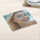 ヘレナのパラダイス：海岸夢 スクエアペーパーコースター (アングル)