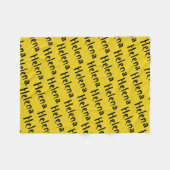 ヘレナの孤児の黒いキャラクター、繰り返しパターン名前 フリースブランケット (正面(横))