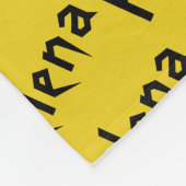 ヘレナの孤児の黒いキャラクター、繰り返しパターン名前 フリースブランケット (角)