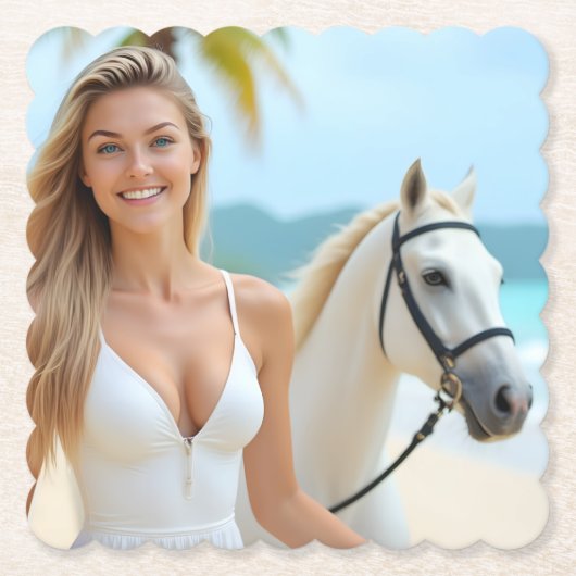 ヘレナの馬と穏やかな瞬間 ペーパーコースター (正面)