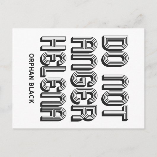 ヘレナを怒らせるな ポストカード (正面)