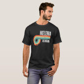 ヘレナシティアラバマ州ヴィンテージレトロ土産 Tシャツ (正面フル)