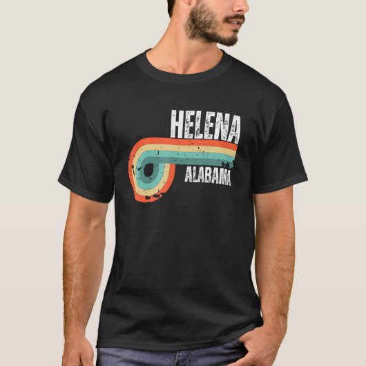 ヘレナシティアラバマ州ヴィンテージレトロ土産 Tシャツ (正面)