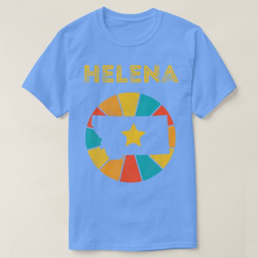 ヘレナモンタナヴィンテージ動揺して土産1 Tシャツ (デザイン正面)