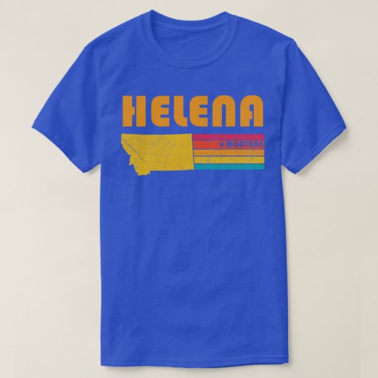 ヘレナモンタナヴィンテージ動揺して土産 Tシャツ (デザイン正面)