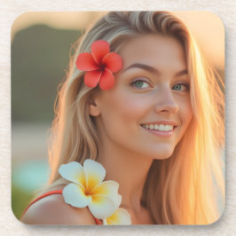 ヘレナ島の輝き：自然の静けさのプラスチック コースター