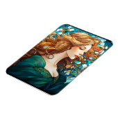 ヘレナ – ダーク・ブロンド・ウーマンアールヌーボースタイル マグネット (左側)