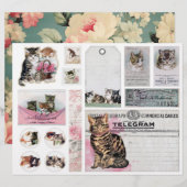 ヘレナ・マギュア ヴィンテージ 猫 キティ フッシーカット (正面/裏面)