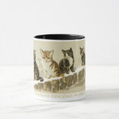 ヘレナ・マグワイアによる子猫の列 マグカップ (中央)