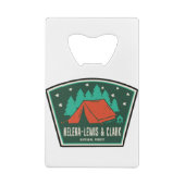 ヘレナ・ルイスとクラーク国立森林キャンプ クレジットカード栓抜き (裏面)