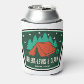 ヘレナ・ルイスとクラーク国立森林キャンプ 缶クーラー (缶裏面)