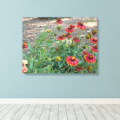 ヘレニウムの花 キャンバスプリント (インサイチュ (ウッドフロア))