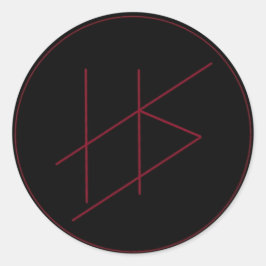 ヘレニック悲しみステッカー ラウンドシール