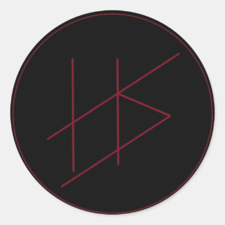 ヘレニック悲しみステッカー ラウンドシール