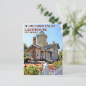 ヘレフォードインレットライトハウスニュージャージーポストカード ポストカード (スタンド正面)