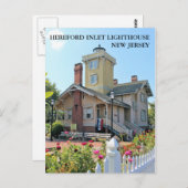 ヘレフォードインレットライトハウスニュージャージー葉書 ポストカード (正面/裏面)
