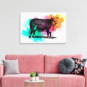 ヘレフォードキャトル キャンバスプリント (インサイチュ (リビング))