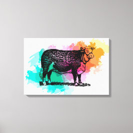 ヘレフォードキャトル キャンバスプリント