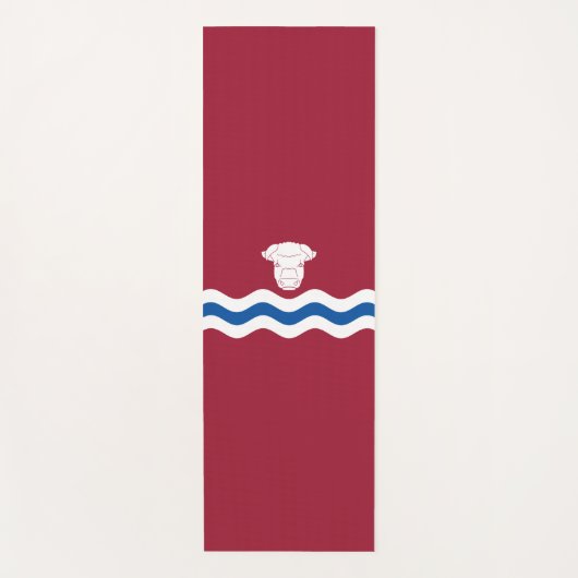 ヘレフォードシャー州旗 ヨガマット (正面)