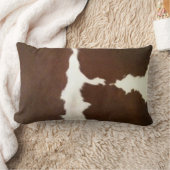 ヘレフォードブラウンとホワイトコフェイクウィドランバー ランバークッション (ブランケット)