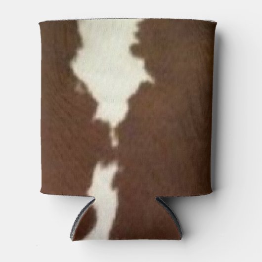 ヘレフォードブラウンアンドホワイトコフェイクウィドクーラーボックス 缶クーラー (正面)