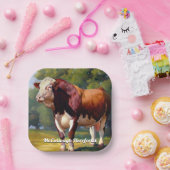 ヘレフォードブル ペーパープレート (パーティー)